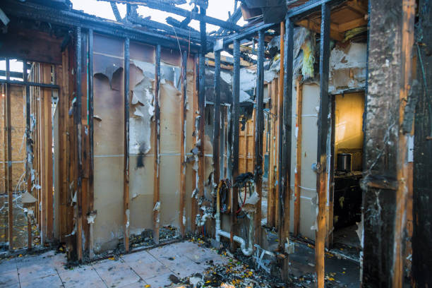 Professional Fire Damage Cleanup technician working in Bristol, WI